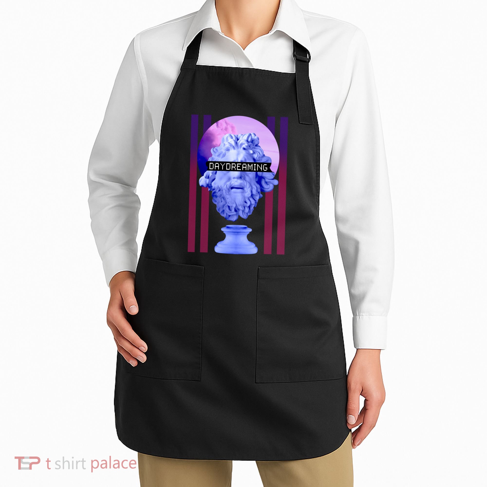 Day Dreaming Statue Apron