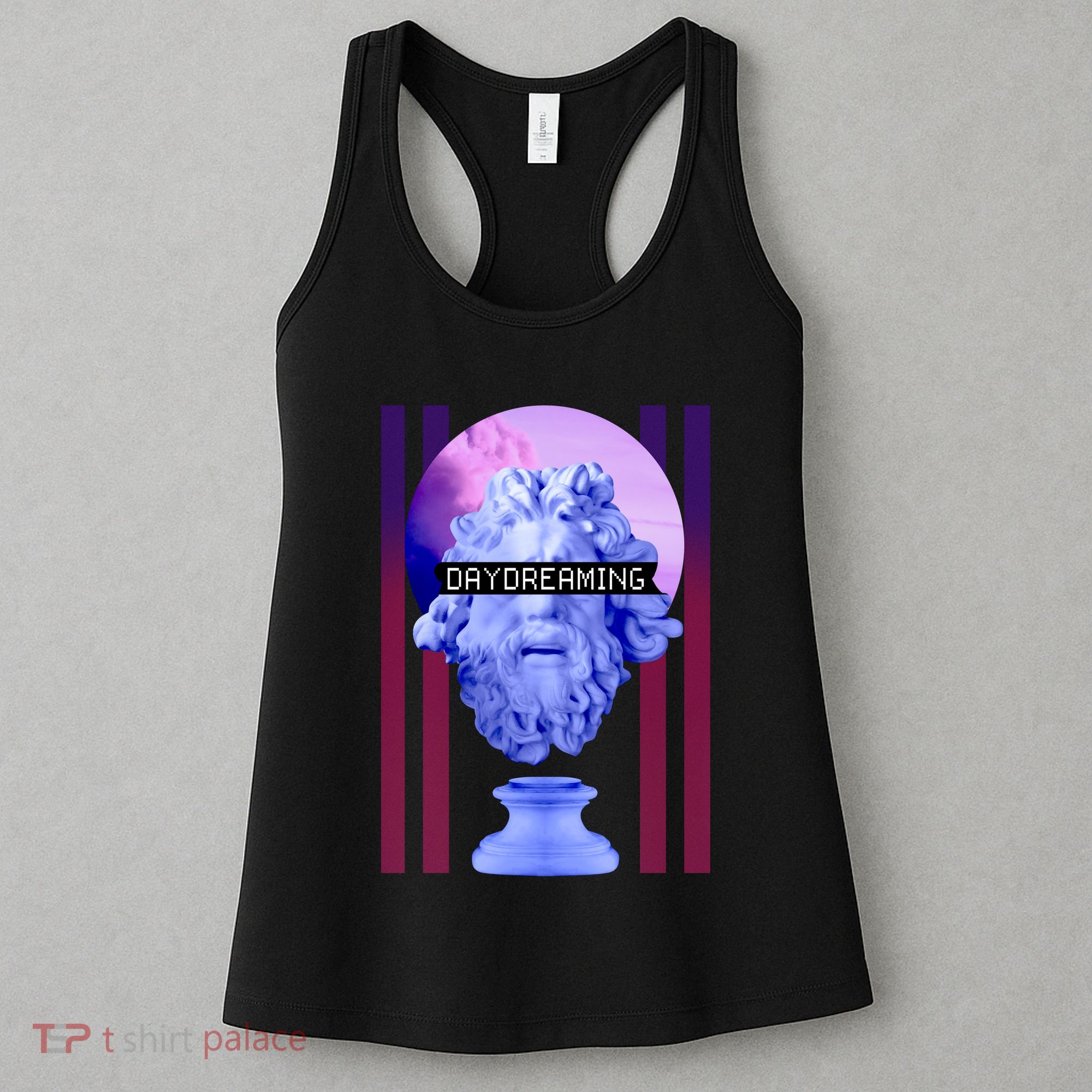Day Dreaming Statue Women's Tank Top