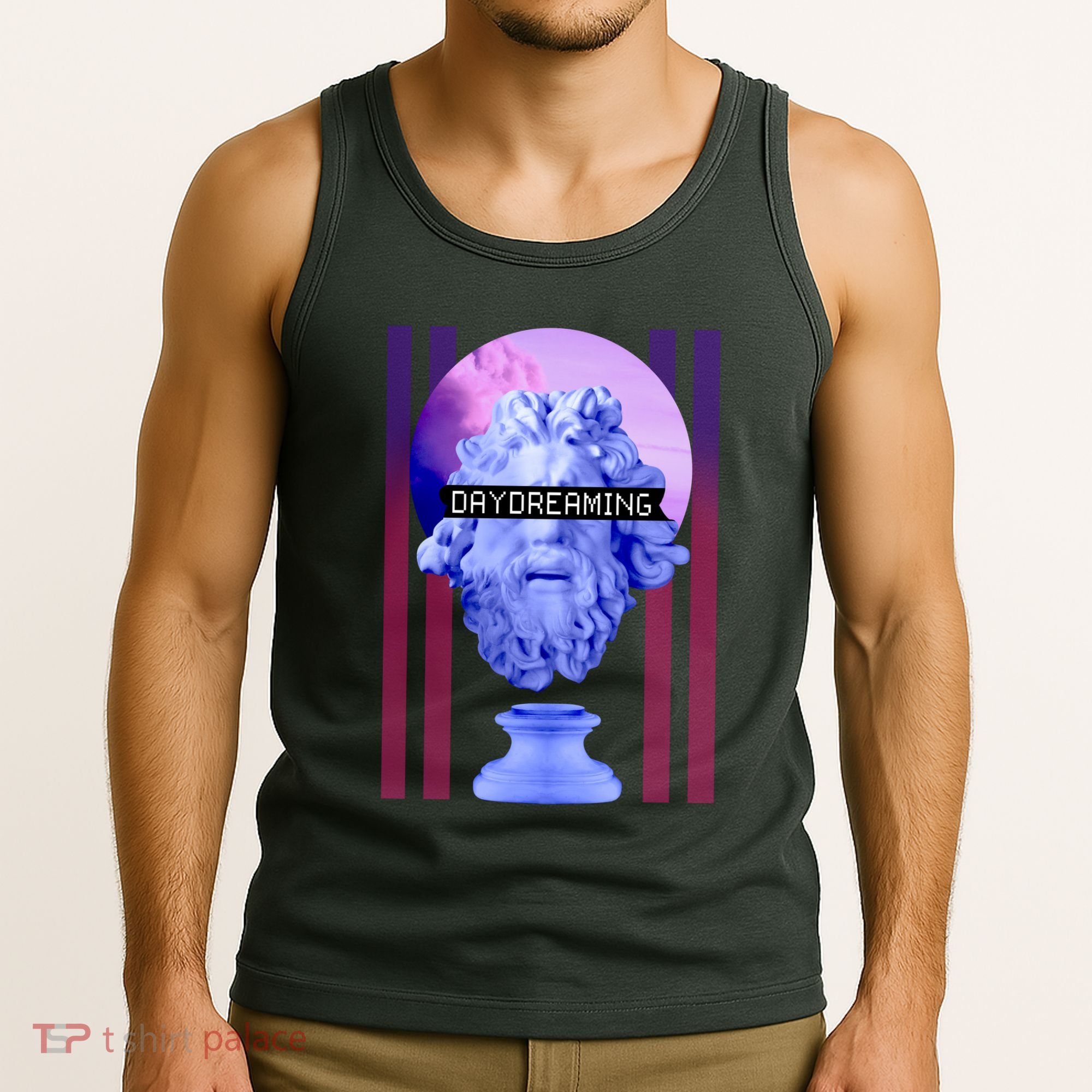 Day Dreaming Statue Tank Top