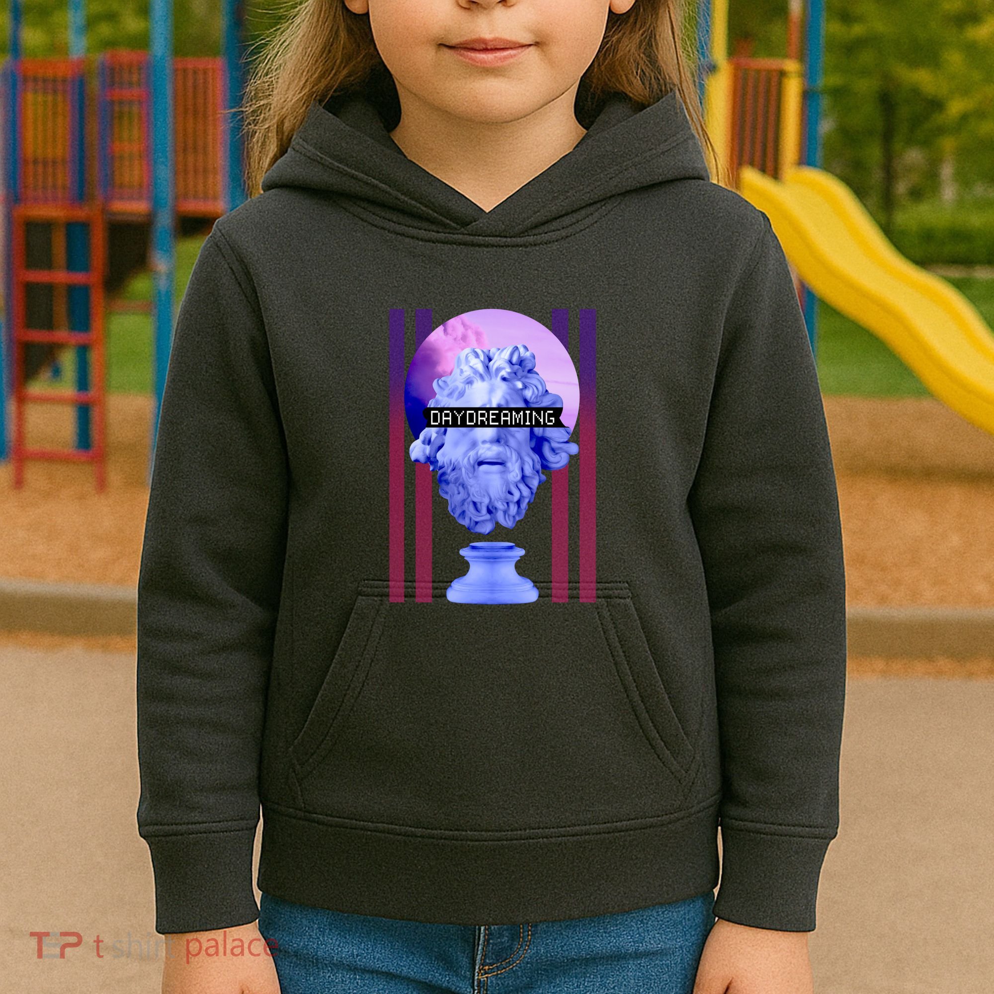 Day Dreaming Statue Kids Hoodie