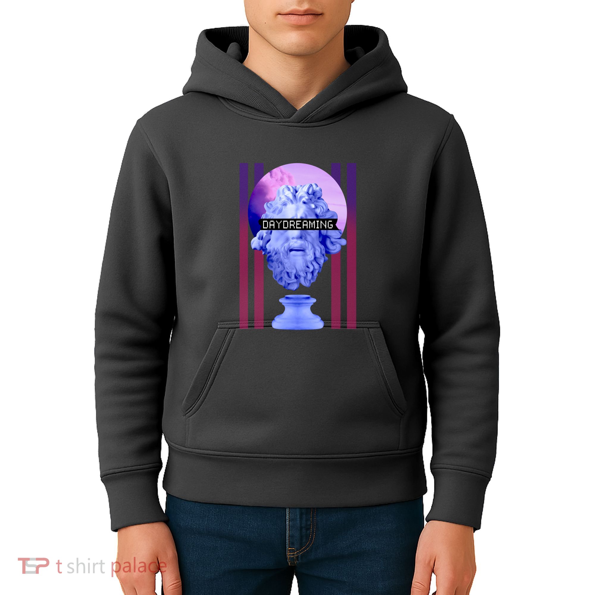Day Dreaming Statue Kids Hoodie