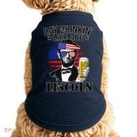 Day Drinkin' Like Abe Lincoln Doggie Tank thumb 0