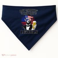 Day Drinkin' Like Abe Lincoln USA-Made Doggie Bandana thumb 0
