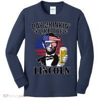 Day Drinkin' Like Abe Lincoln Kids Long Sleeve Shirt thumb 0