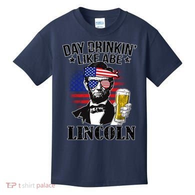Day Drinkin' Like Abe Lincoln Kids T-Shirt