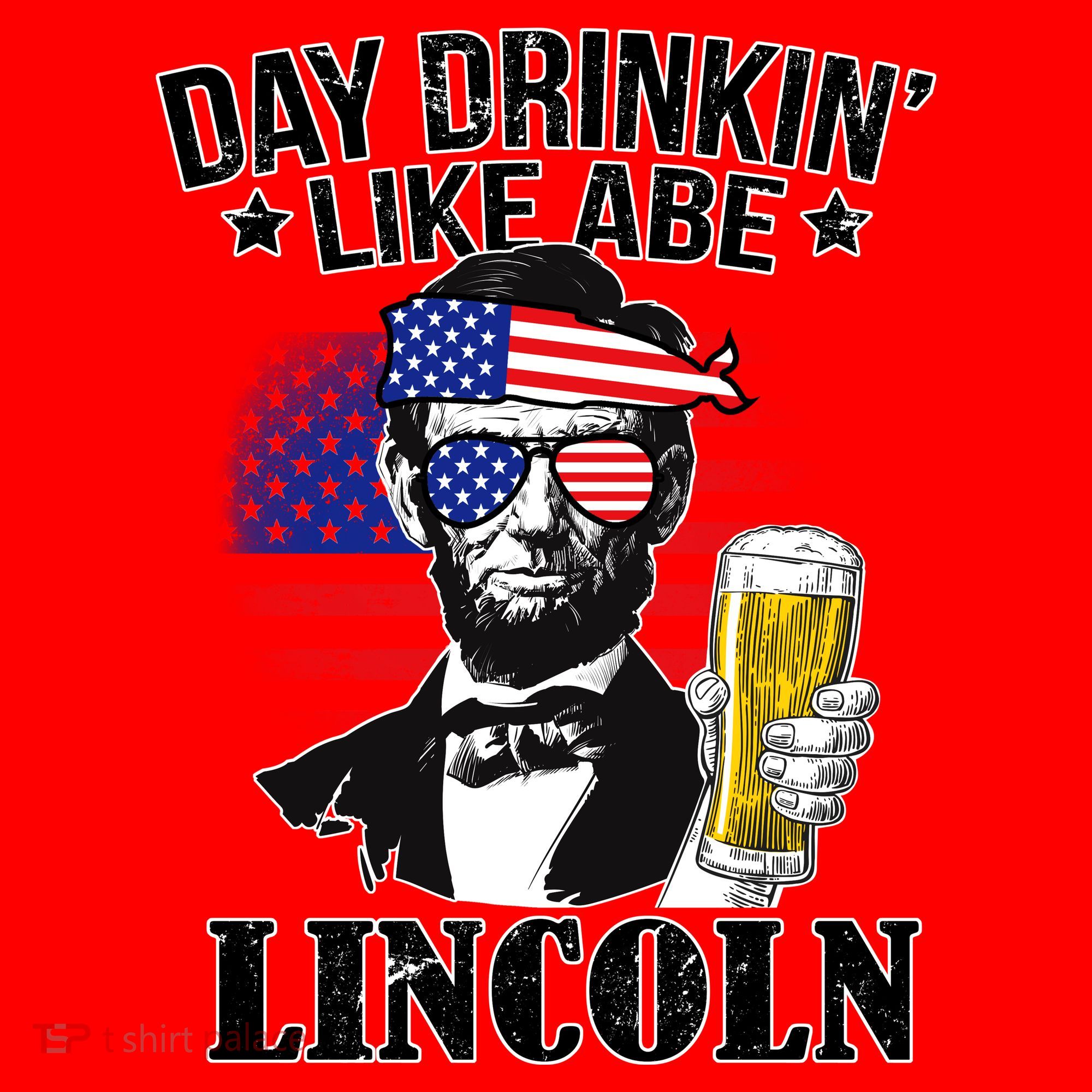 Day Drinkin' Like Abe Lincoln Santa Hat