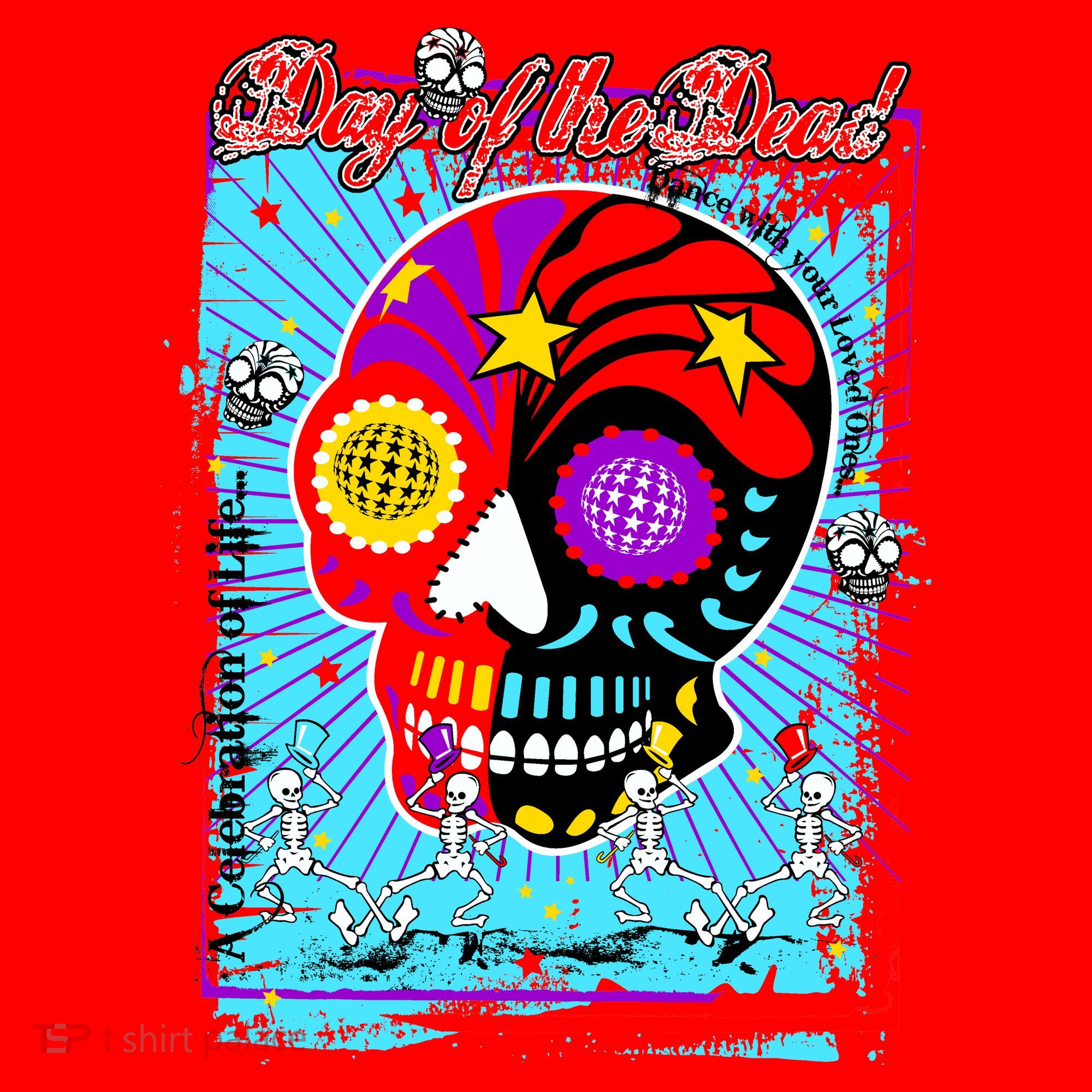 Day of the Dead Santa Hat