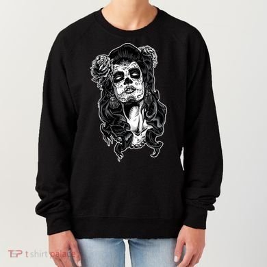 Day Of The Dead Beauty Skeleton Women's Sweatshirt
