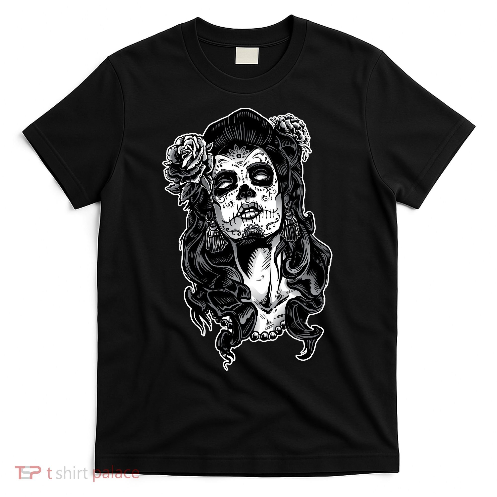 Day Of The Dead Beauty Skeleton T-Shirt