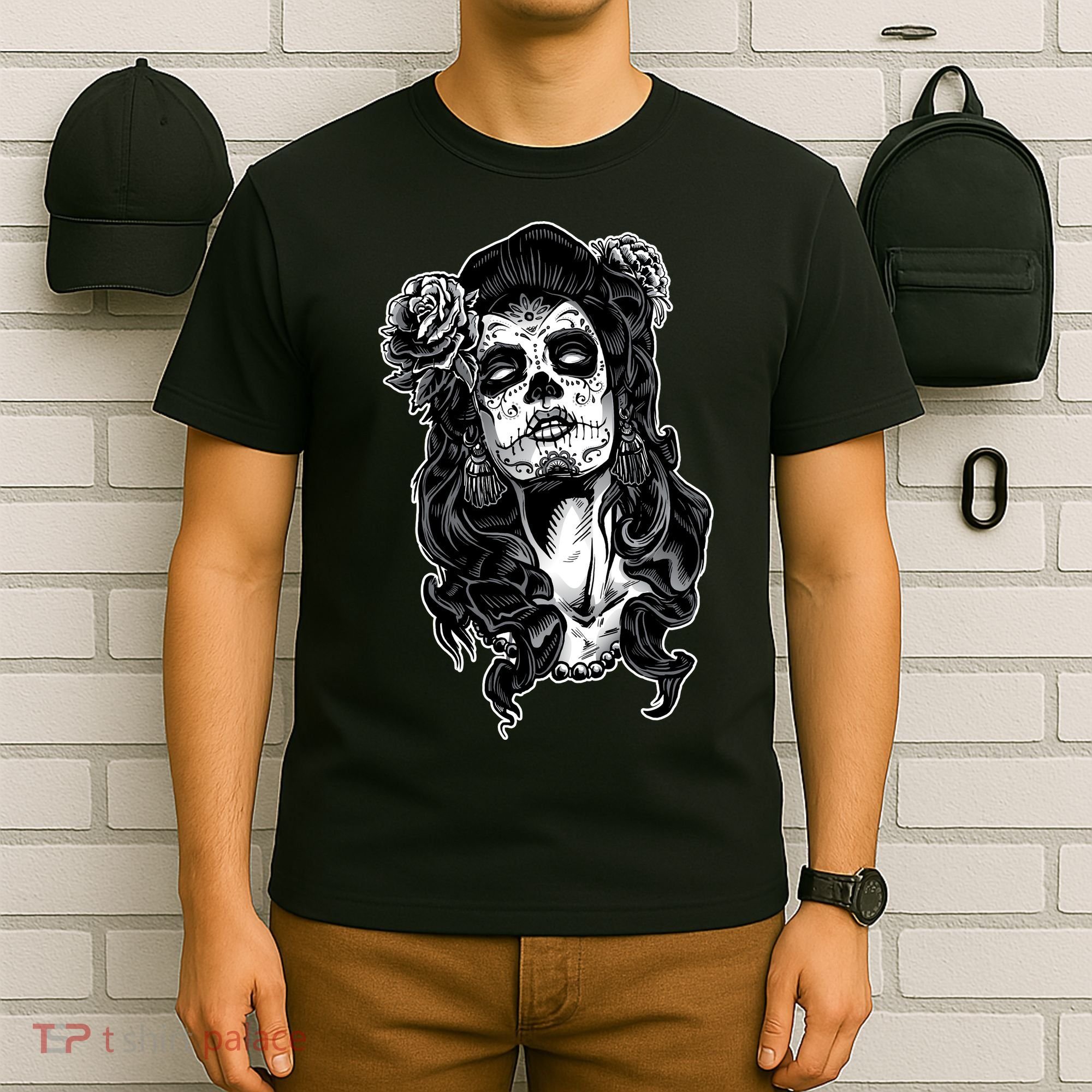 Day Of The Dead Beauty Skeleton T-Shirt