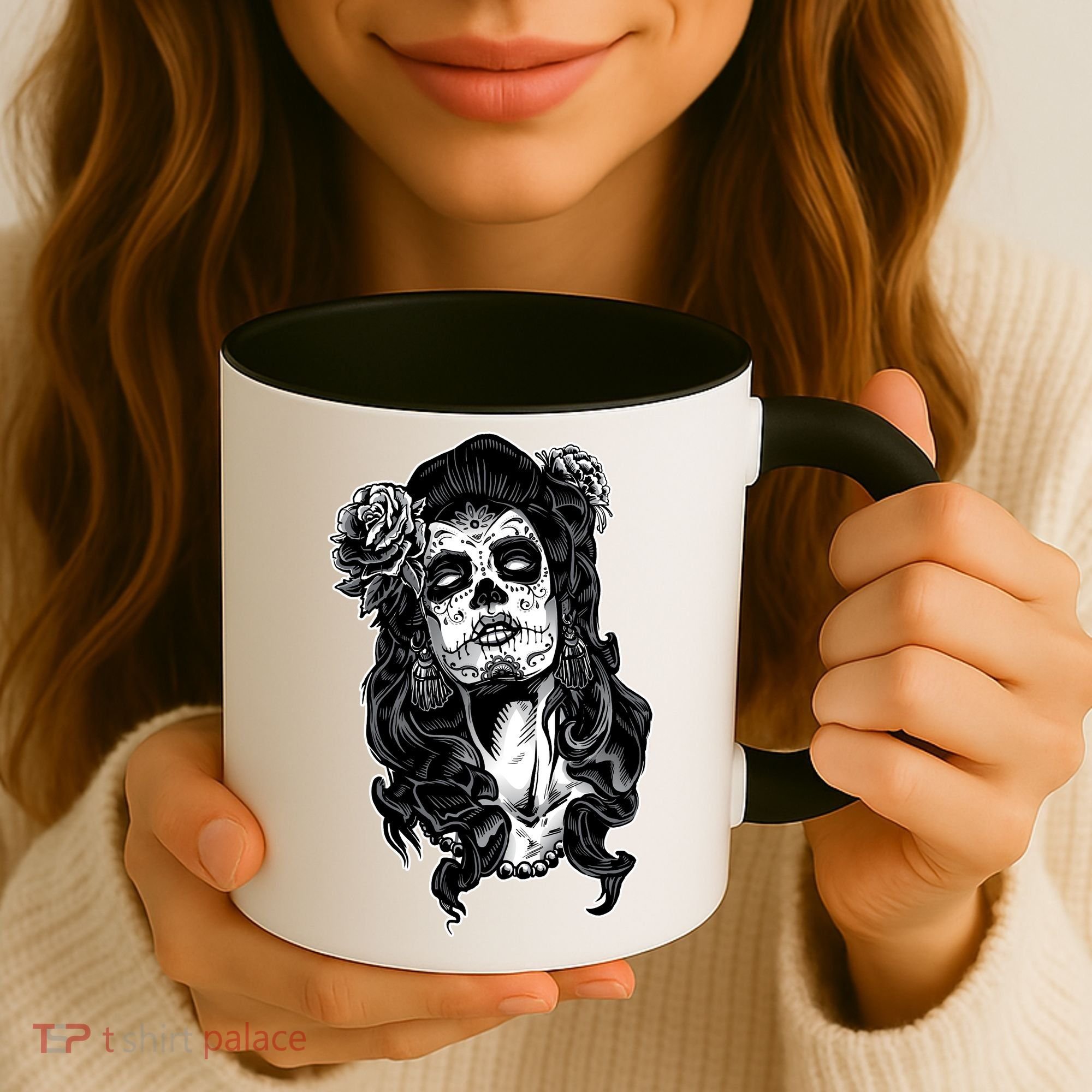 Day Of The Dead Beauty Skeleton Coffee Mug