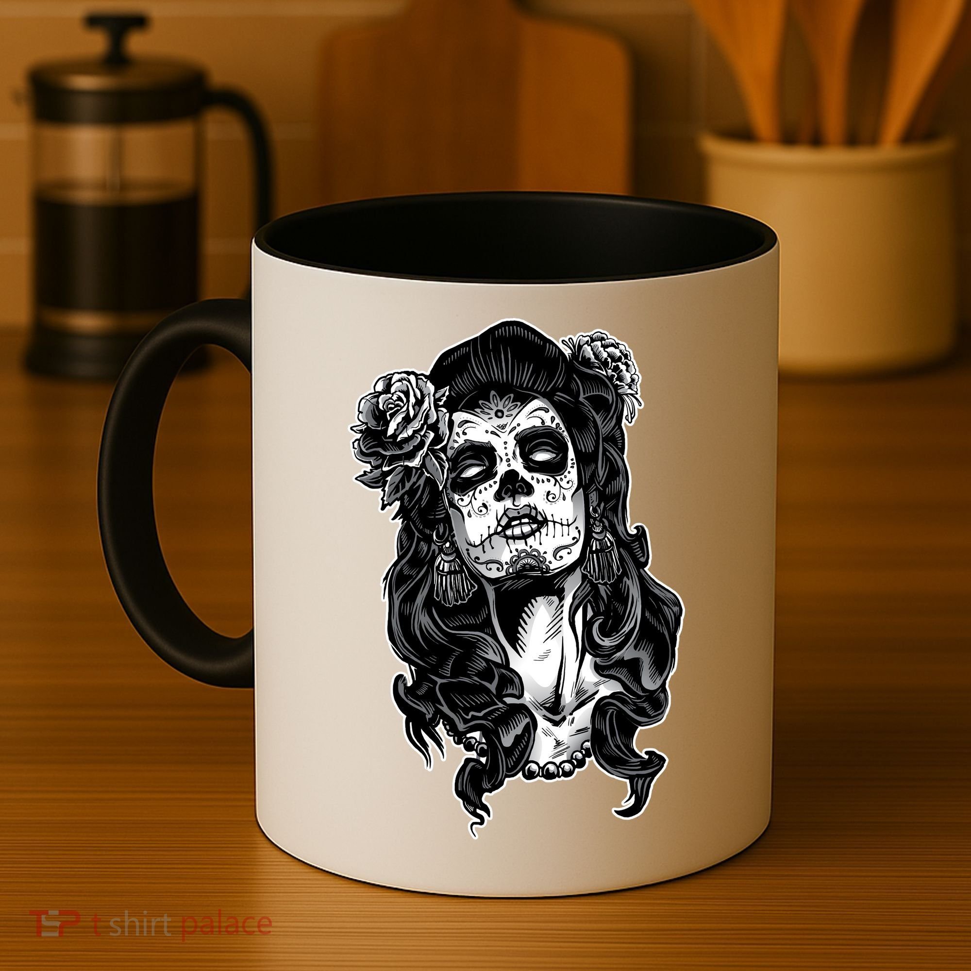 Day Of The Dead Beauty Skeleton Coffee Mug