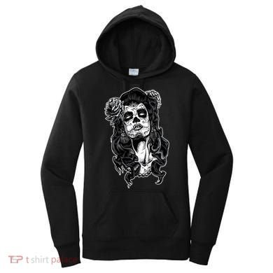 Day Of The Dead Beauty Skeleton Women's Hoodie