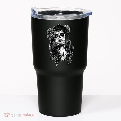 Day Of The Dead Beauty Skeleton Tumbler
