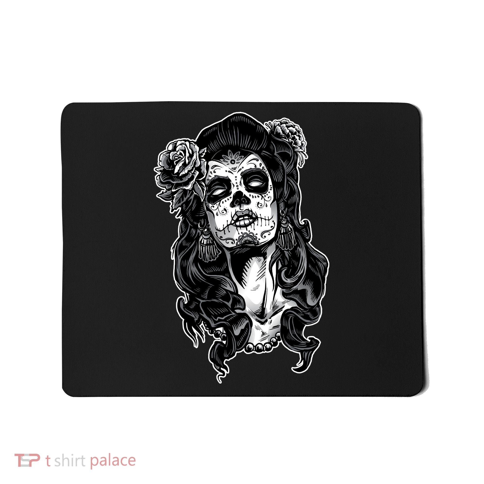 Day Of The Dead Beauty Skeleton Mousepad
