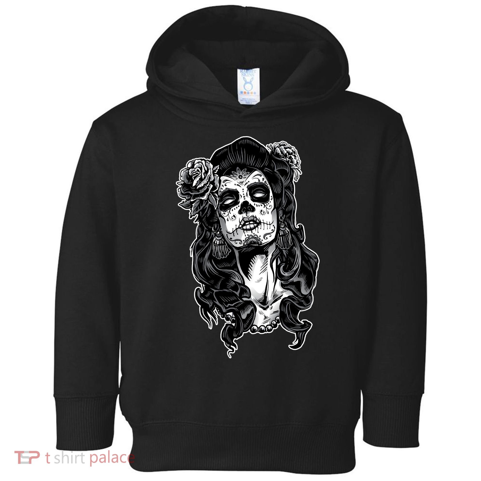 Day Of The Dead Beauty Skeleton Toddler Hoodie