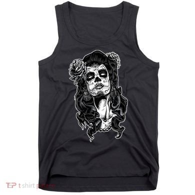 Day Of The Dead Beauty Skeleton Tank Top