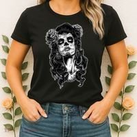 Day Of The Dead Beauty Skeleton Women's T-Shirt thumb 2