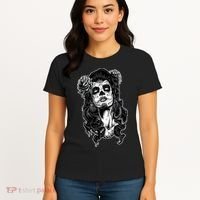 Day Of The Dead Beauty Skeleton Women's T-Shirt thumb 4