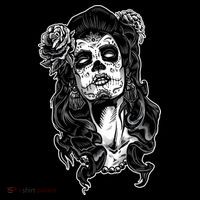 Day Of The Dead Beauty Skeleton Women's T-Shirt thumb 6
