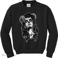 Day Of The Dead Beauty Skeleton Kids Sweatshirt thumb 0