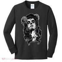 Day Of The Dead Beauty Skeleton Kids Long Sleeve Shirt thumb 0