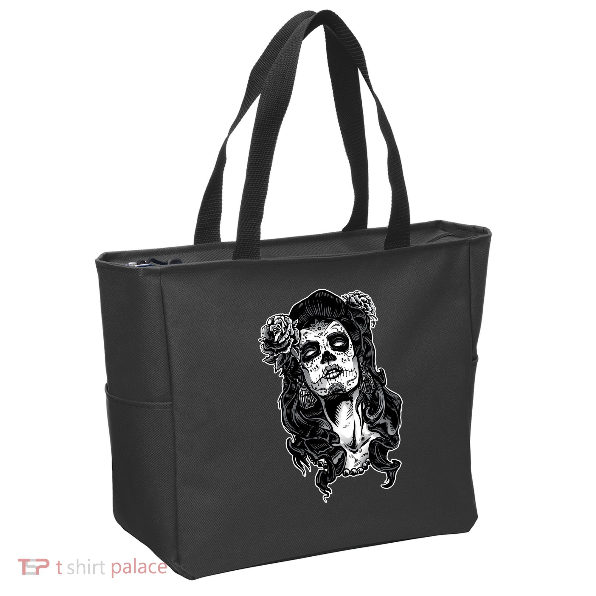 Day Of The Dead Beauty Skeleton Tote Bag