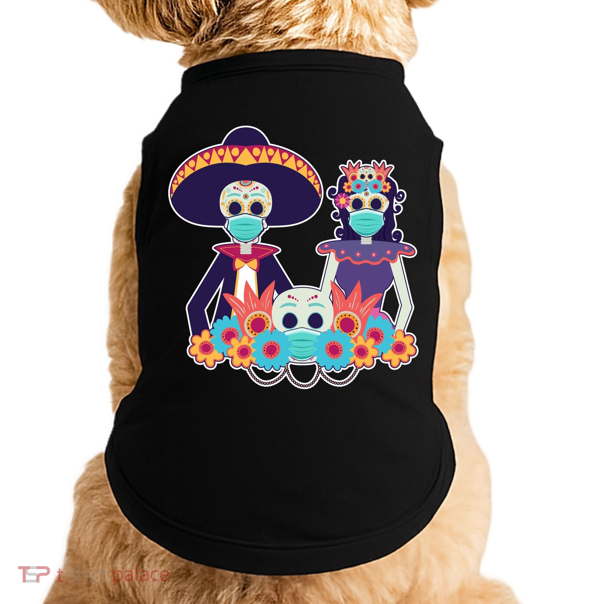 Day Of The Dead Dia De Los Muertos Quarantine Doggie Tank
