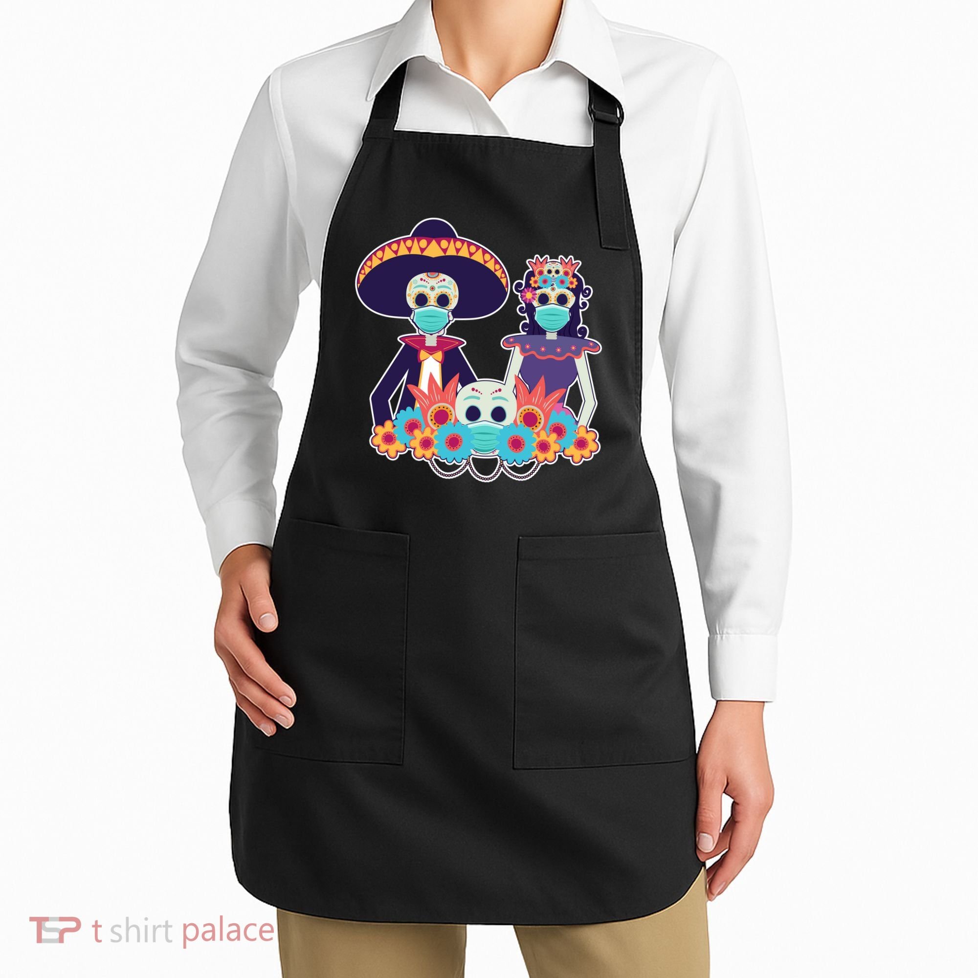 Day Of The Dead Dia De Los Muertos Quarantine Apron