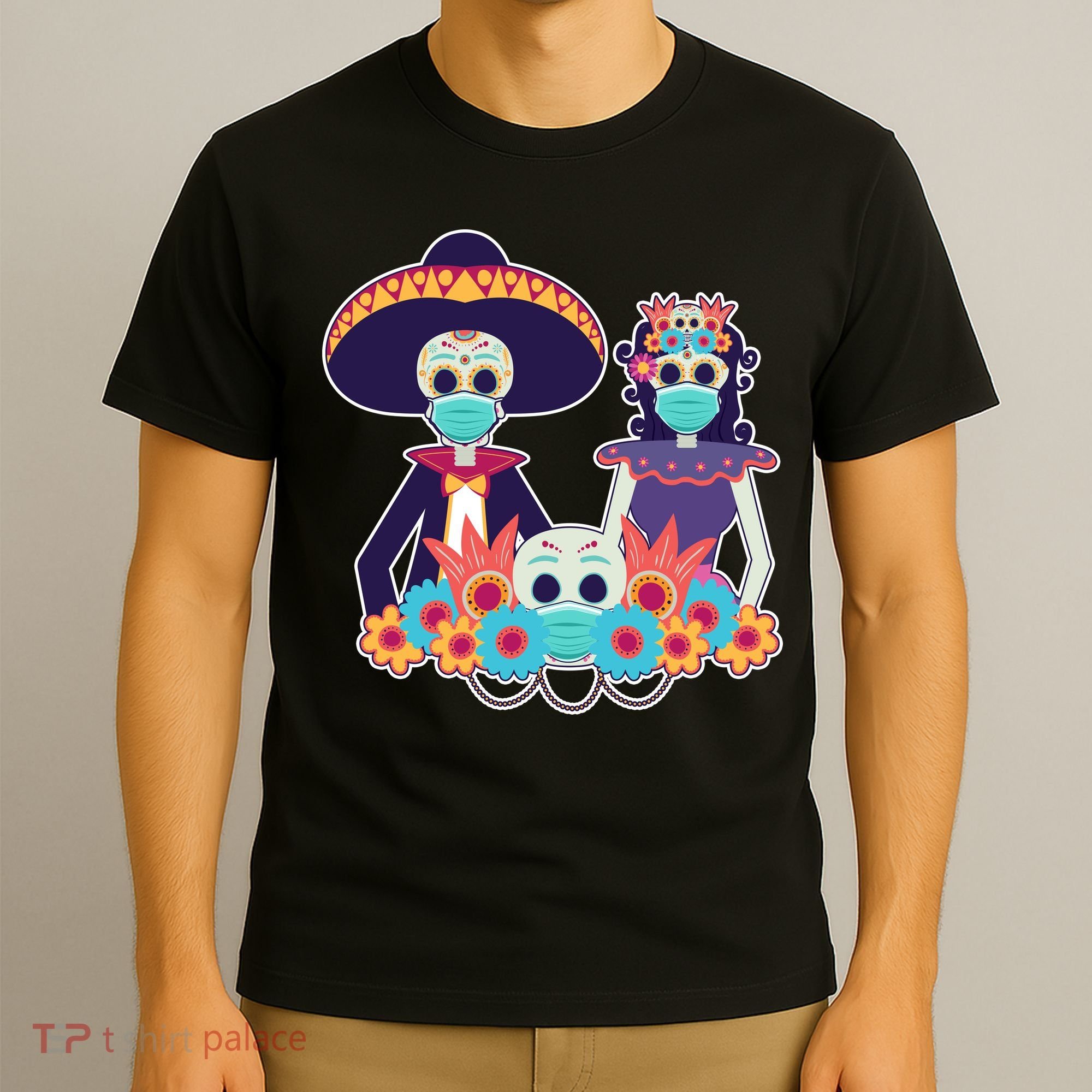 Day Of The Dead Dia De Los Muertos Quarantine T-Shirt