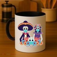 Day Of The Dead Dia De Los Muertos Quarantine Coffee Mug thumb 4
