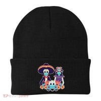 Day Of The Dead Dia De Los Muertos Quarantine Beanie thumb 0