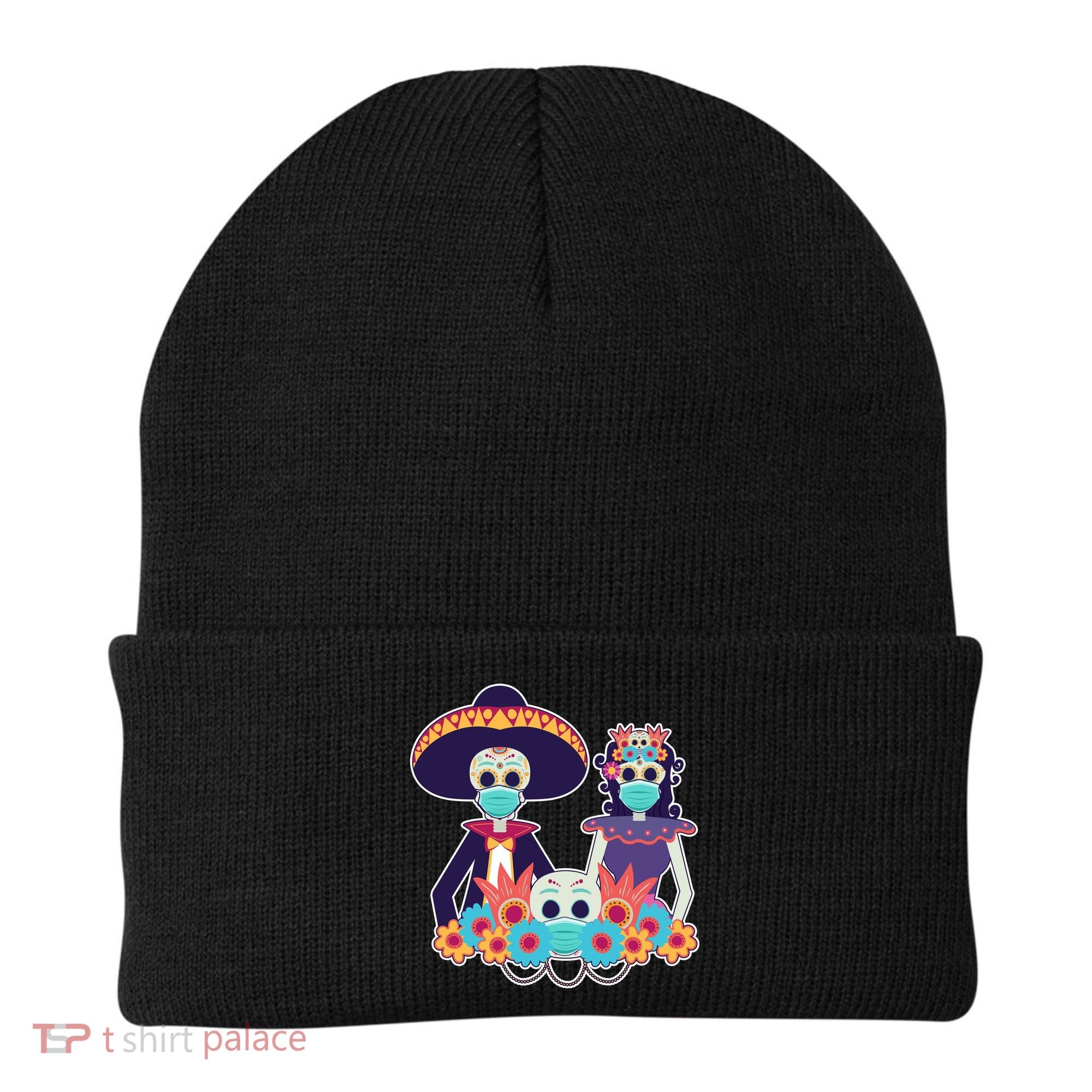 Day Of The Dead Dia De Los Muertos Quarantine Beanie