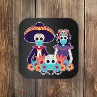 Day Of The Dead Dia De Los Muertos Quarantine Coaster thumb 0