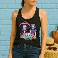 Day Of The Dead Dia De Los Muertos Quarantine Women's Tank Top thumb 2