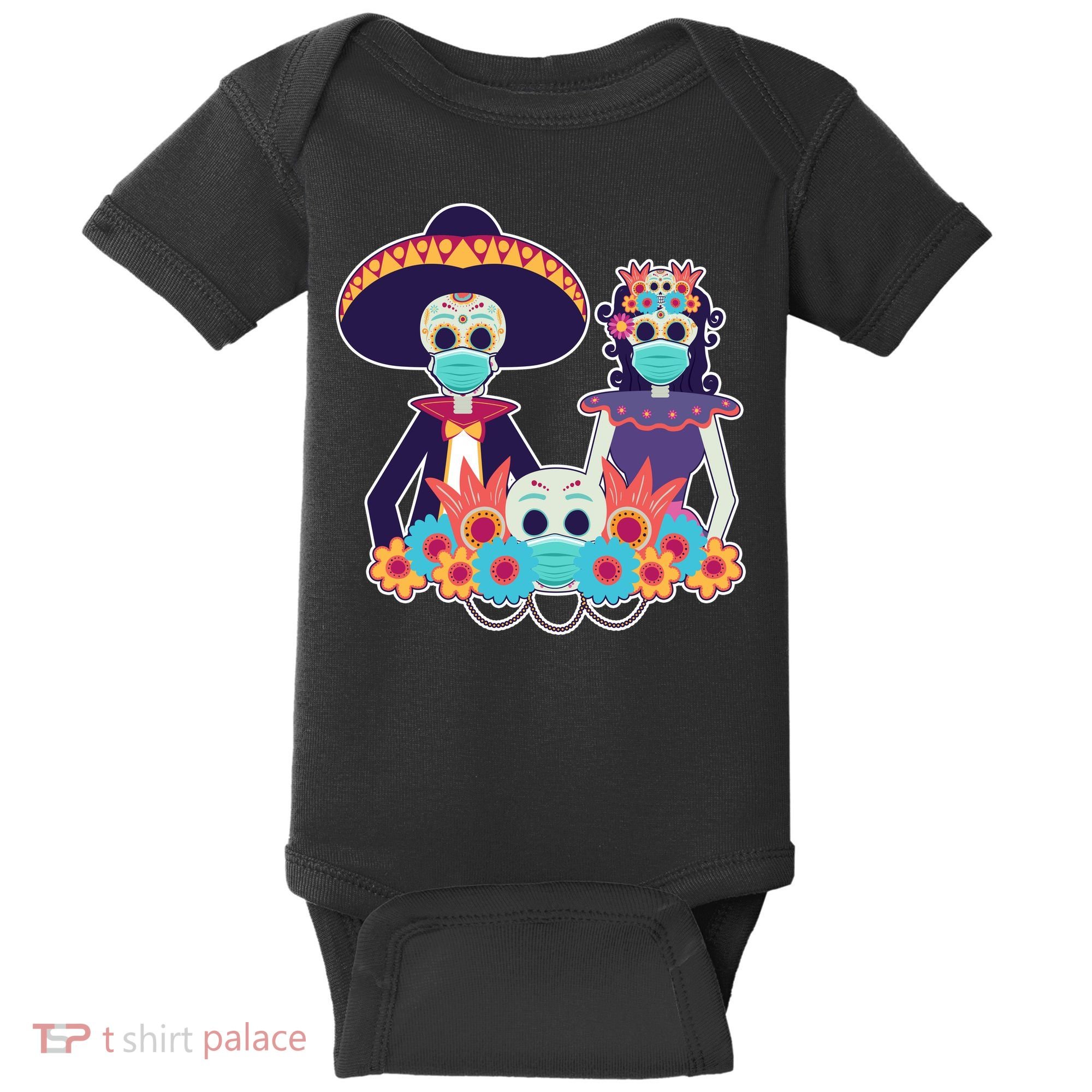 Day Of The Dead Dia De Los Muertos Quarantine Baby Bodysuit