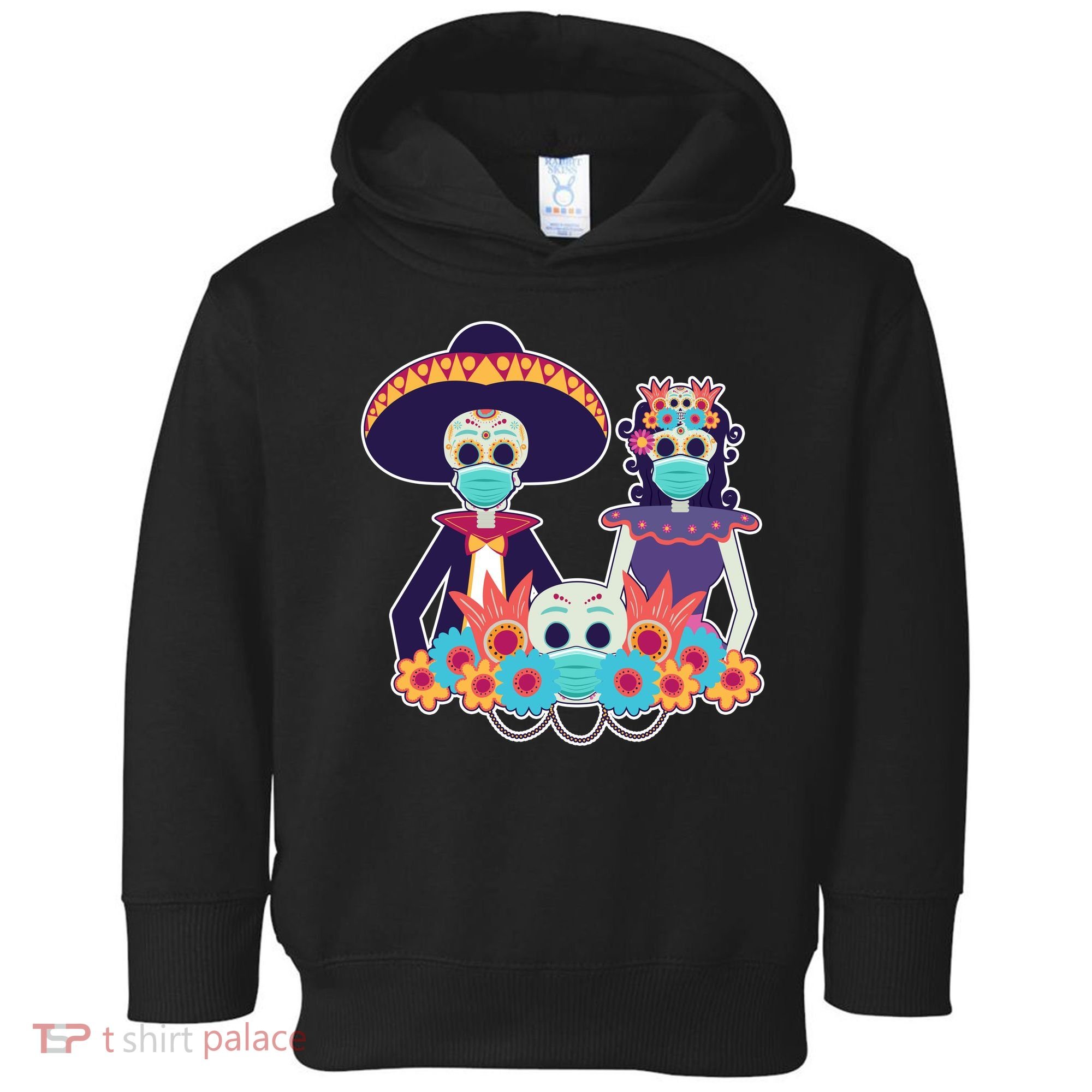 Day Of The Dead Dia De Los Muertos Quarantine Toddler Hoodie