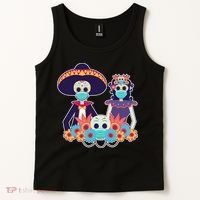 Day Of The Dead Dia De Los Muertos Quarantine Tank Top thumb 2