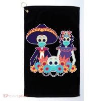 Day Of The Dead Dia De Los Muertos Quarantine Golf Towel thumb 0