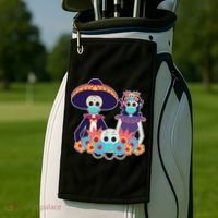 Day Of The Dead Dia De Los Muertos Quarantine Golf Towel thumb 2