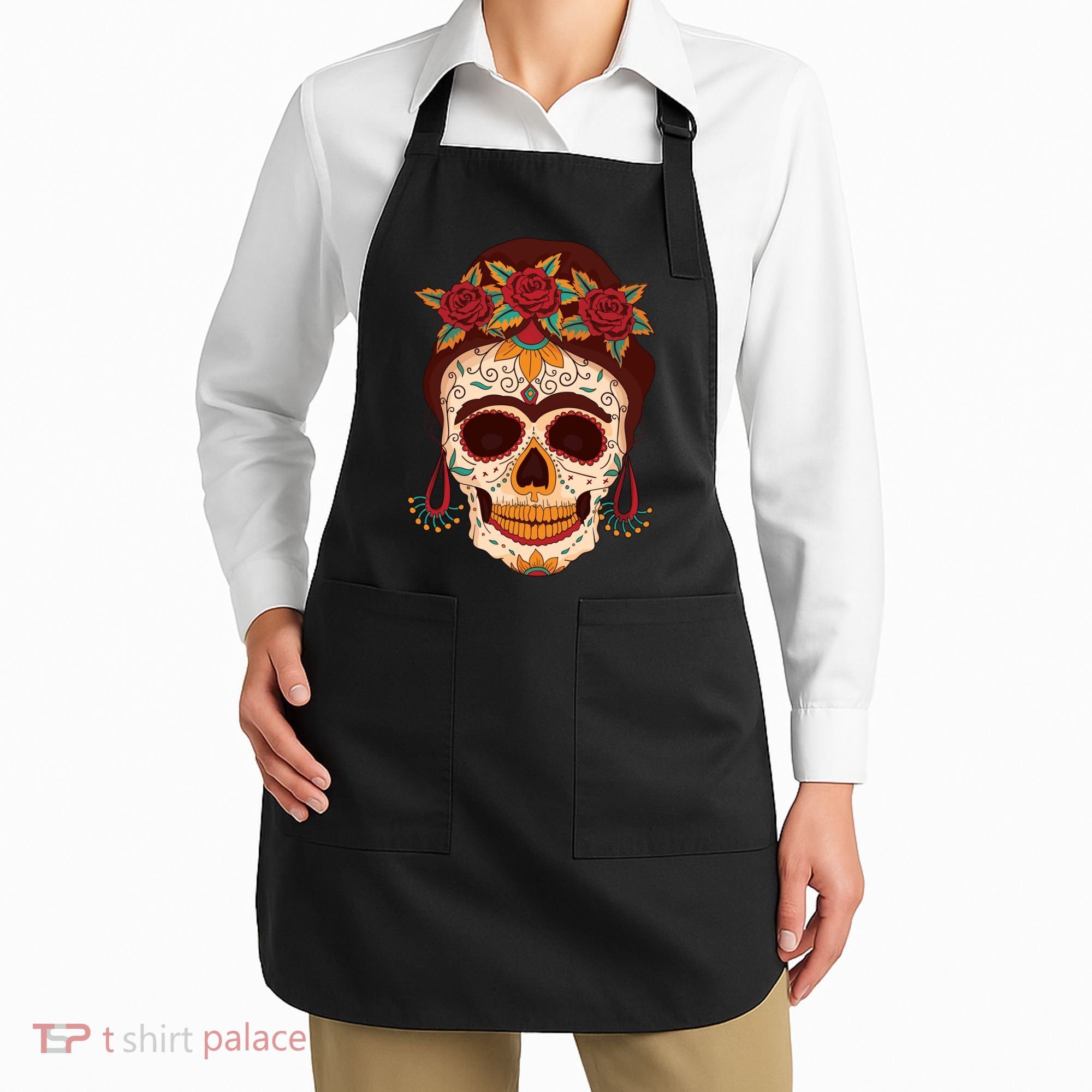 Day Of The Dead Female Apron