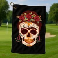 Day Of The Dead Female Golf Towel thumb 1