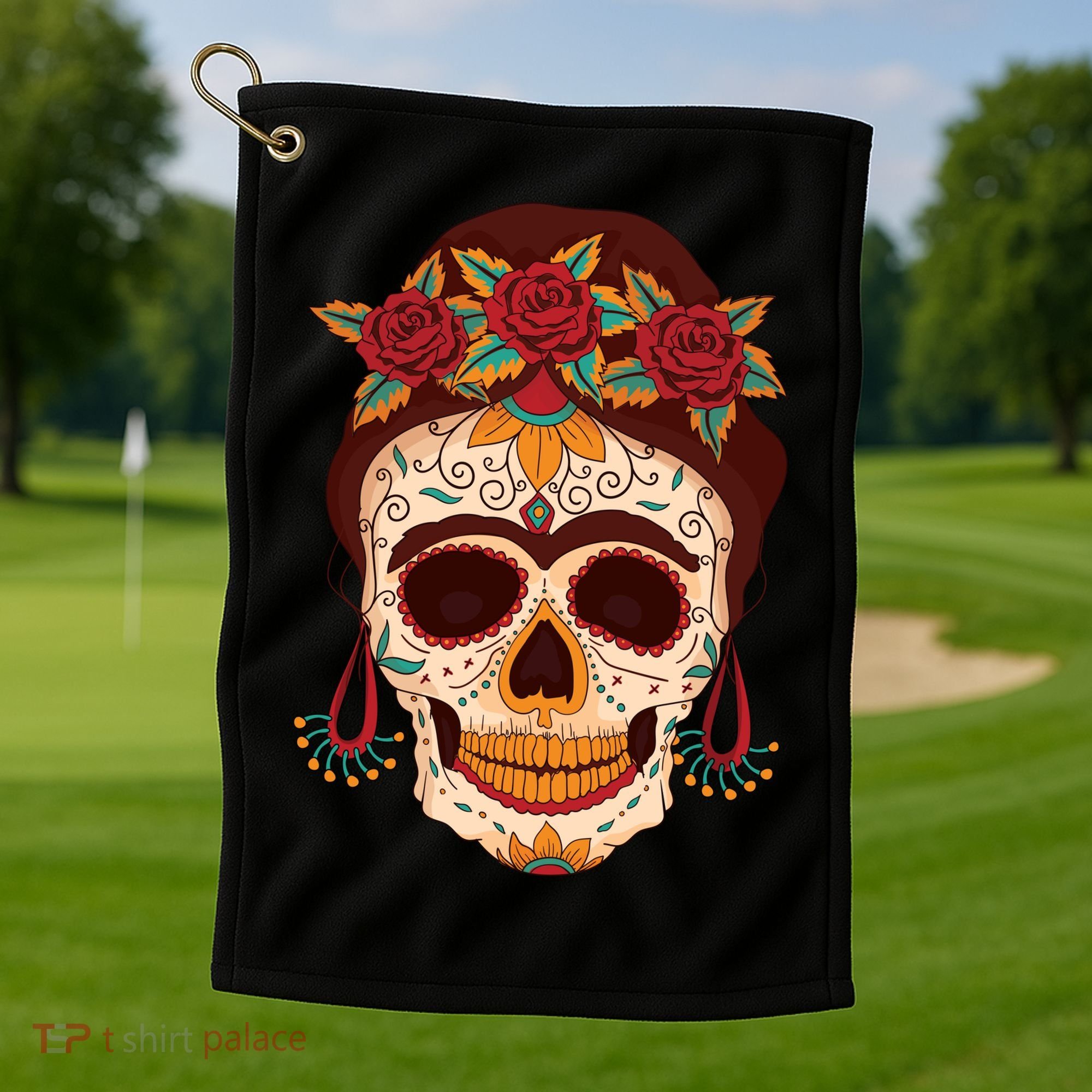 Day Of The Dead Female Golf Towel