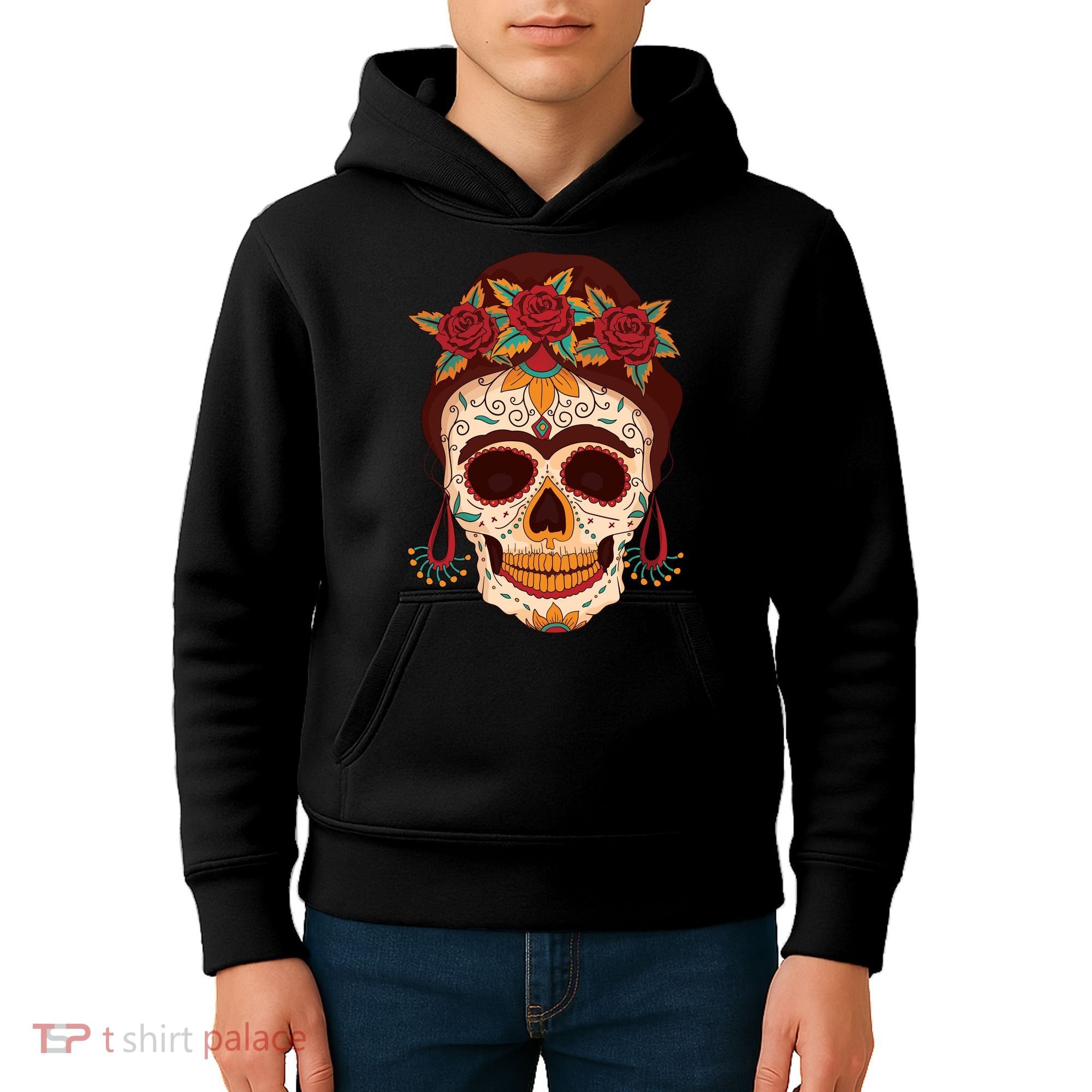 Day Of The Dead Female Kids Hoodie