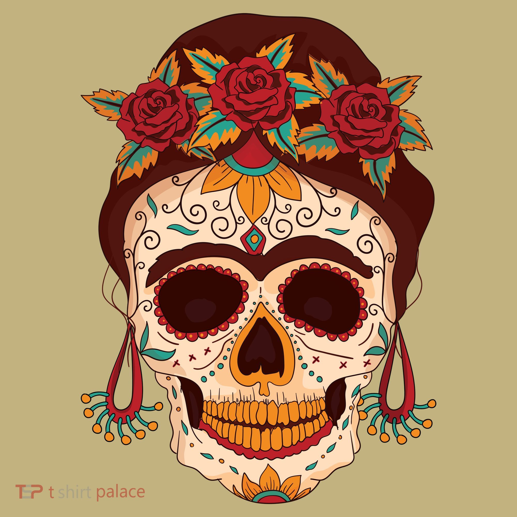 Day Of The Dead Female Kids T-Shirt