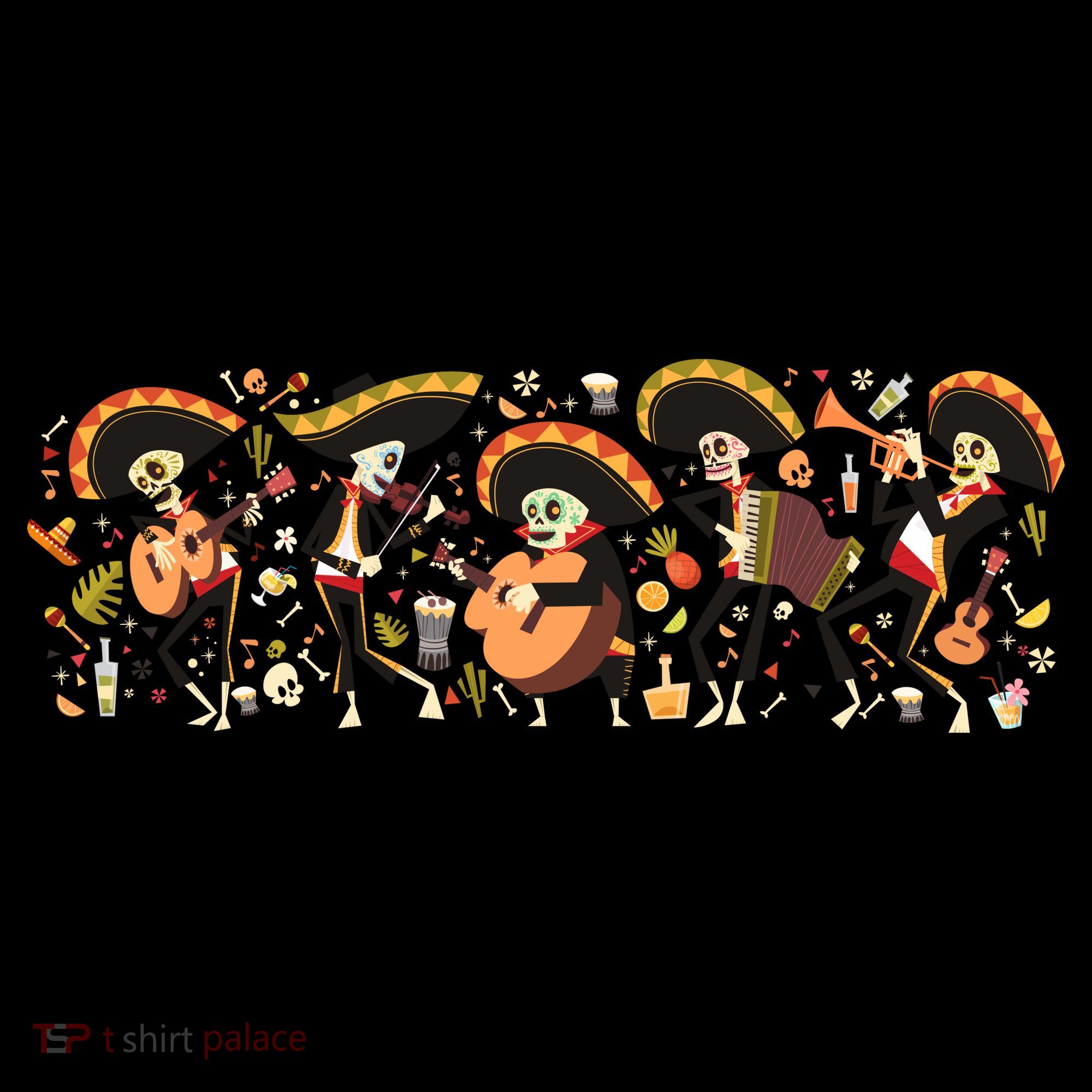 Day Of The dead Mariachi  Women's Hoodie