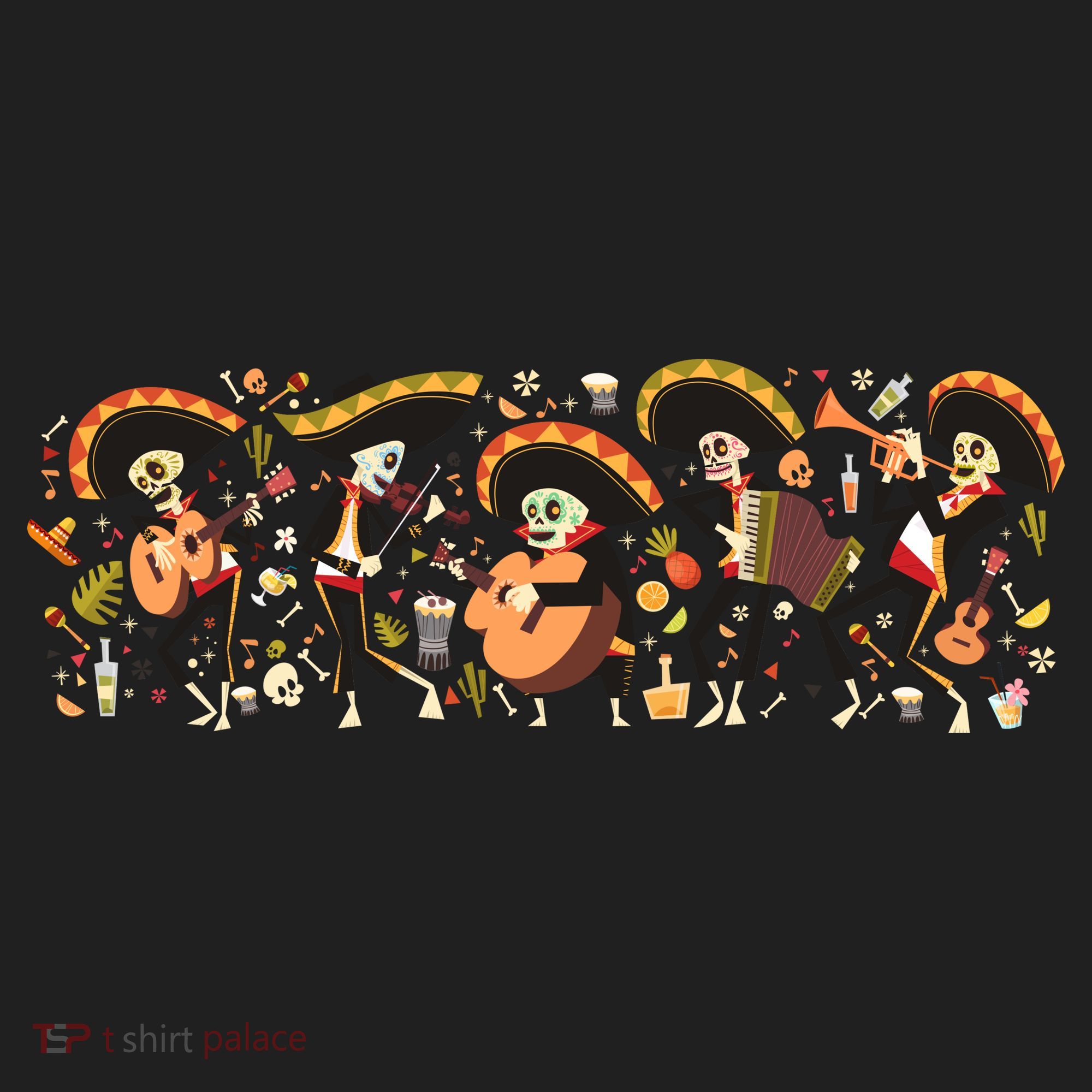 Day Of The dead Mariachi  Hat