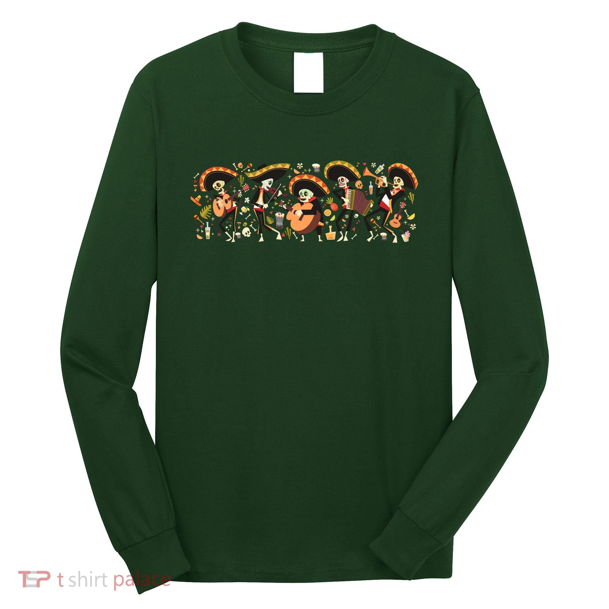 Day Of The dead Mariachi  Long Sleeve Shirt