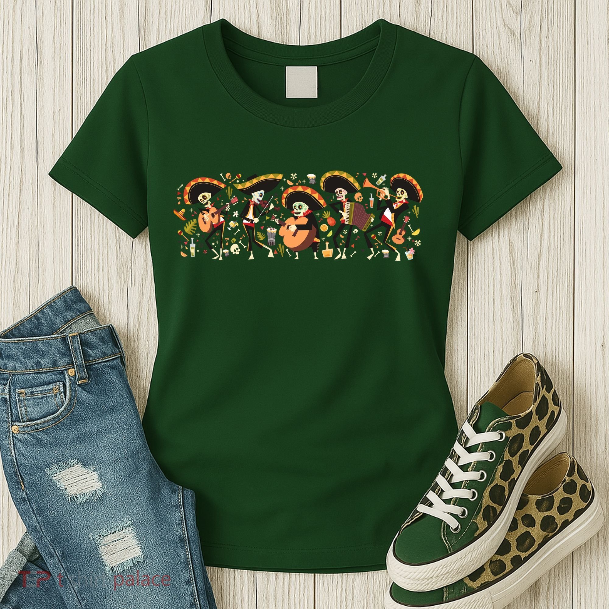 Day Of The dead Mariachi  Women's T-Shirt