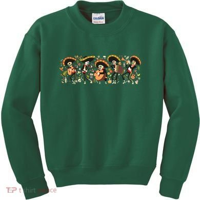 Day Of The dead Mariachi  Kids Sweatshirt